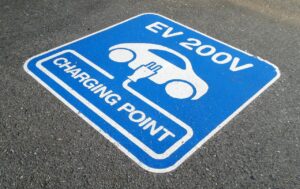 EV parking charging location indicator